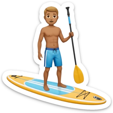 paddle board man sticker