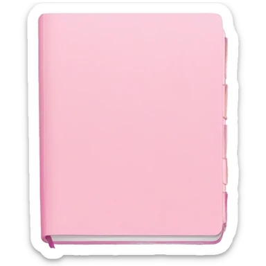 pastel pink notebook sticker