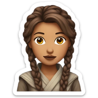 Starwars cute woman sticker