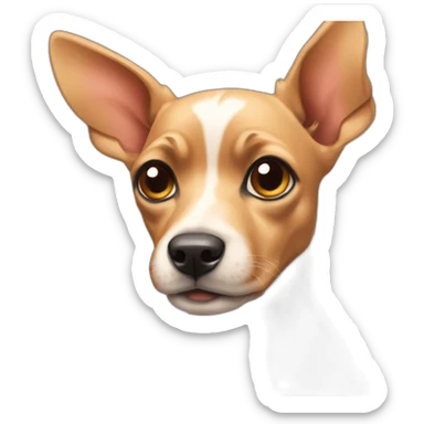 Mini Pincher with floppy ears sticker