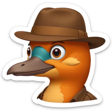 Perry the platypus sticker