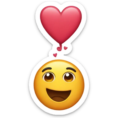 emoji in love sticker