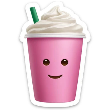 pink starbucks sticker