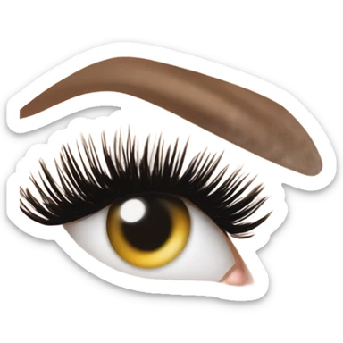 Eyelash extensions sticker