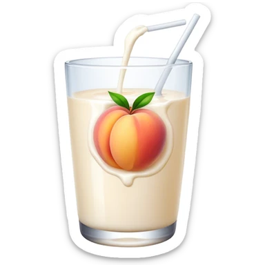 durazno mojado en leche sticker