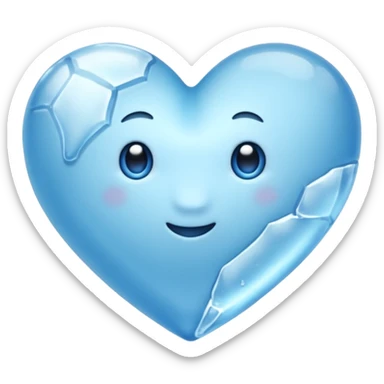 Corazón de hielo sticker