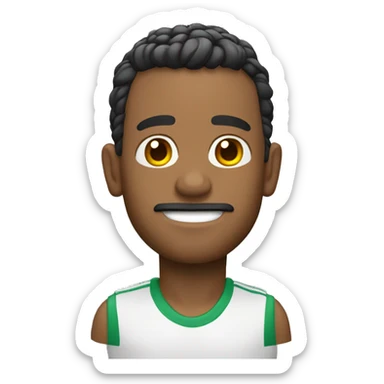 boneco moreno de jaleco pranco sticker