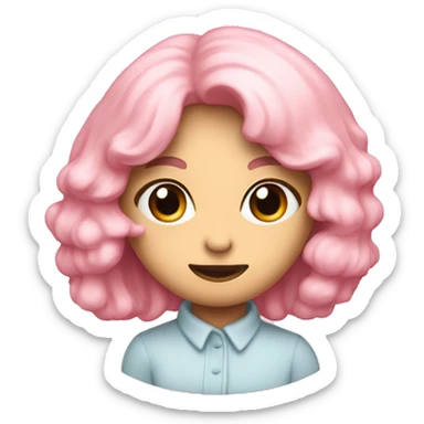 Pastell rosanes Herz sticker