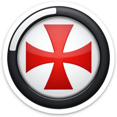 Red flag, with white disk, inside of white disk is black swastika. sticker