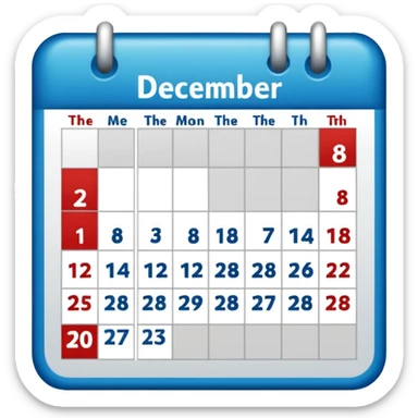 CALENDARIO DE DICIEMBRE sticker