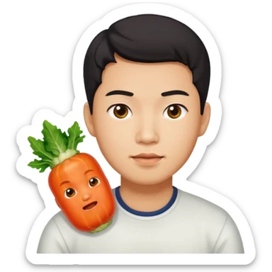 Wearing kimchi man sticker