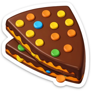 chocolate dipped with Reese’s pieces on top sticker