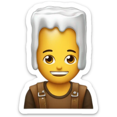 Borracho con cerveza sticker