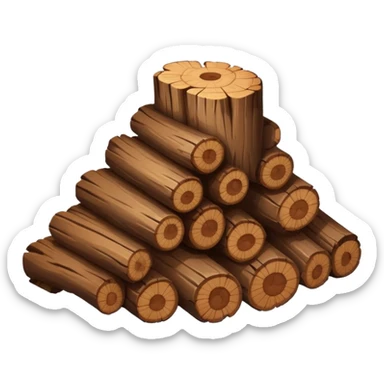 Log poop sticker