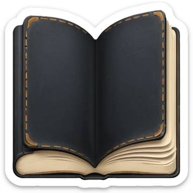 make me a black book with dust on it to show that it's old  sticker