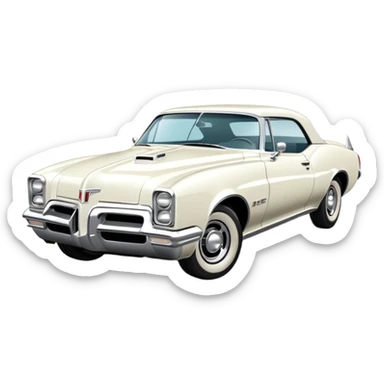white pontiac sticker