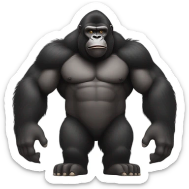 Gorille musculaire sticker