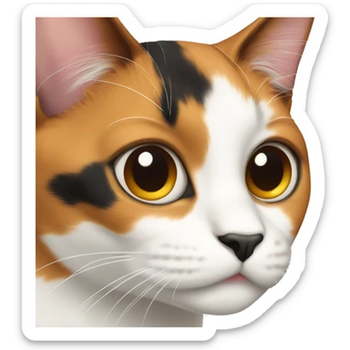 calico cat sticker