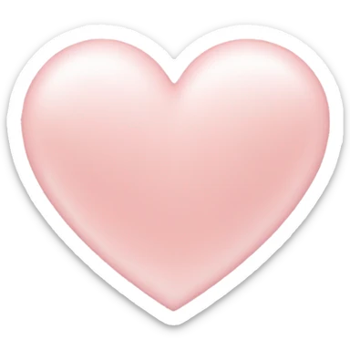 Light Pink heart sticker
