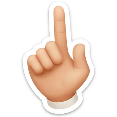 finger in the nose sticker