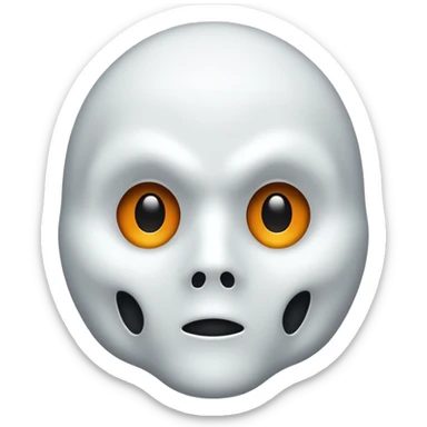 ghost  mask sticker
