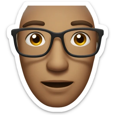 like this only with glasses sticker