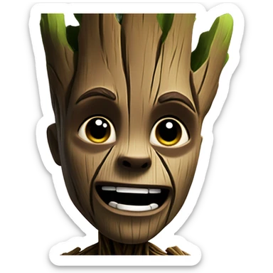Strong groot galaxy guardians sticker