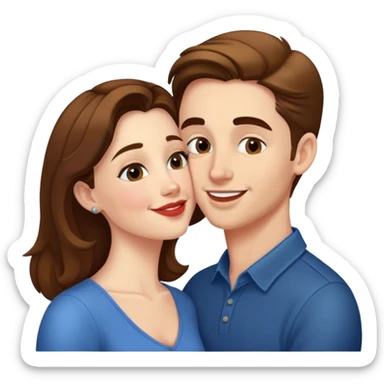 Amanda Sarkady kissing Colin sticker