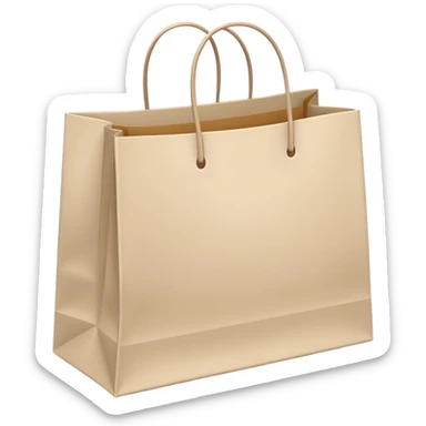Light beige shopping bags sticker