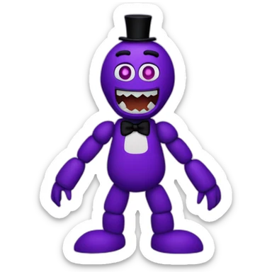 Five nights at Freddy’s purple guy sticker