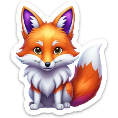Galaxy fox sticker