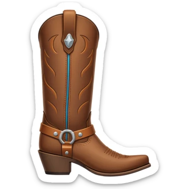 Cowboy Boot minimalistic sticker