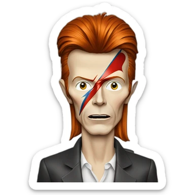 David Bowie clin d’oeil sticker