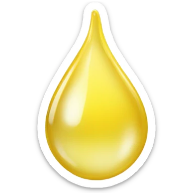 a yellow droplet sticker