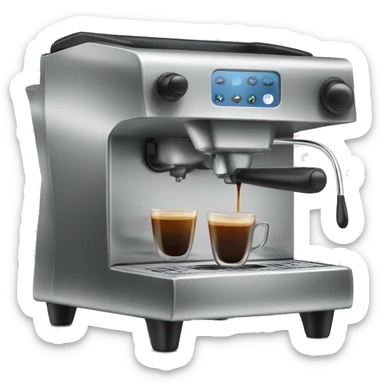 strega lever coffee machine sticker