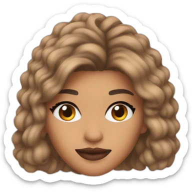 Appropriate Zendaya with makeup  sticker