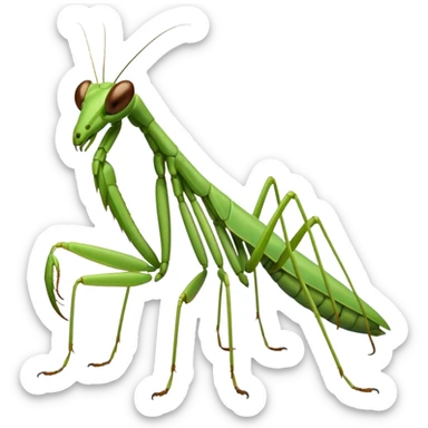 Praying mantis emoji sticker