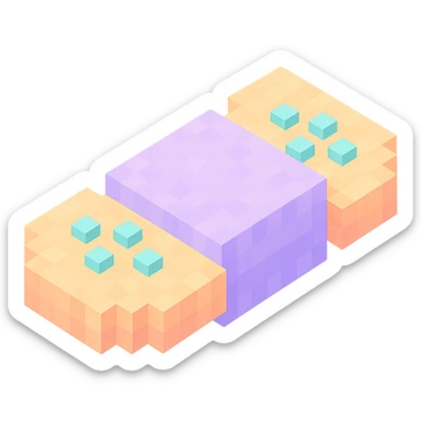 bandage, blocky and fluffy, pastel colors sticker