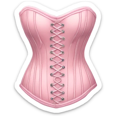 Pastel pink corset  sticker