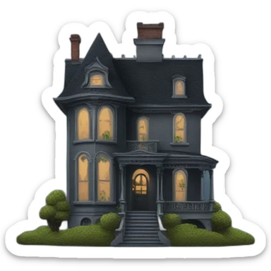 Addams Family house sticker