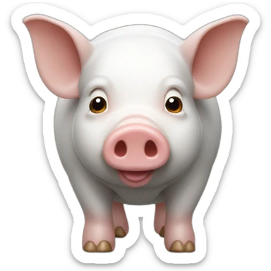 Un cochon avec des ailes sticker