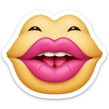 Beso rosado sticker