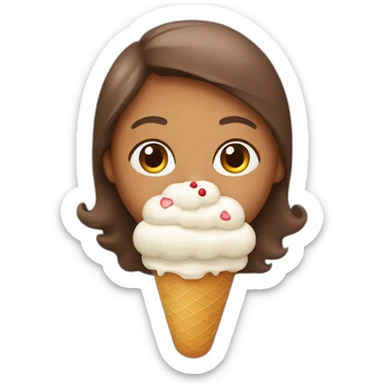 eat icecream sticker