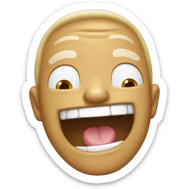 emoji con giño y sonrisa sticker