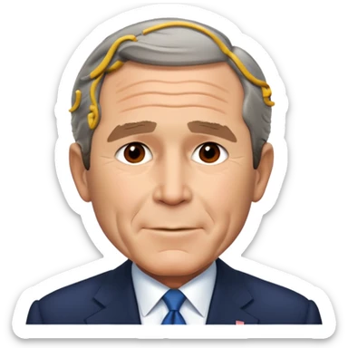 George w bush sticker