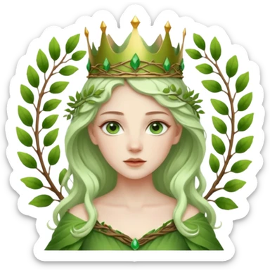 forest queen sticker
