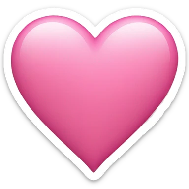 Pink heart  sticker