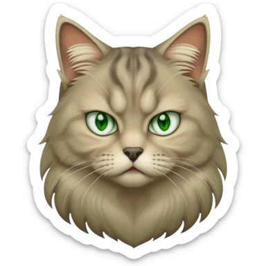 gato siberiano enfadado sticker