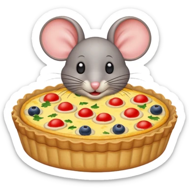 A mouse quiche sticker