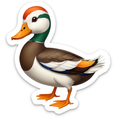 Dutch Hookbill Duck sticker